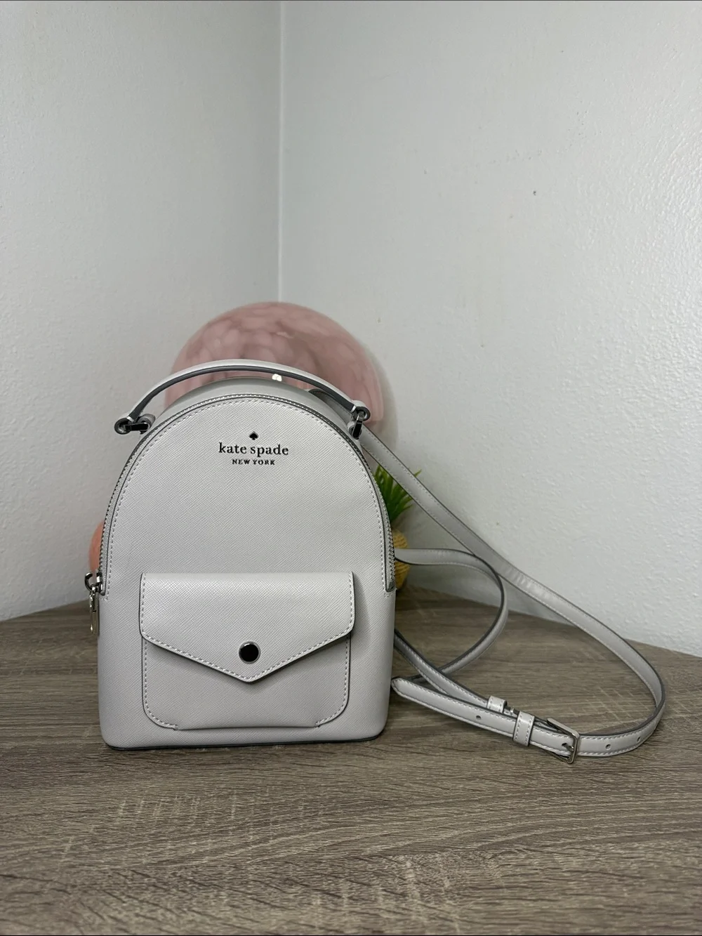 Kate Spade Schuyler Mini Gray Backpack